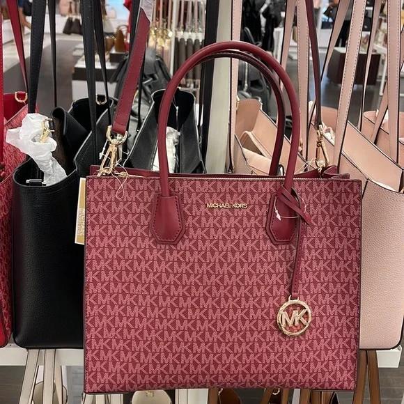 MICHAEL KORS MERCER LARGE SATCHEL 
MULBERRY MULTI - Picture 16 of 16